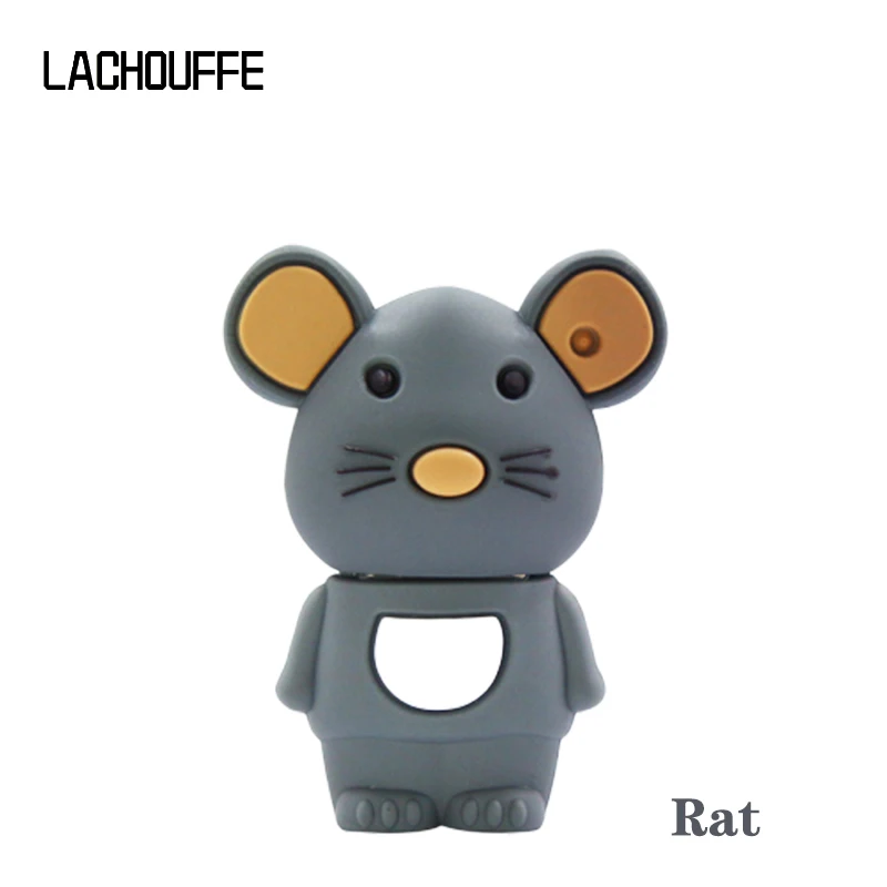 Rat Новое поступление, usb флеш-накопитель с животными, флешка 128 ГБ, 64 ГБ, 32 ГБ, 16 ГБ, 8 ГБ, 4 Гб, флеш-карта памяти, Флеш накопитель, модель зодиака, u-диск - Цвет: Rat