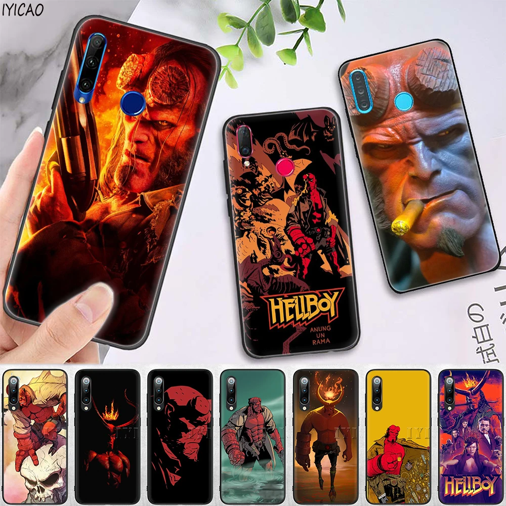 IYICAO Hellboy Soft Case for Huawei Honor 6A 7X 8A 8X 8C 8 9 10 Lite 20 9X V30 30 7A Pro 20S View |