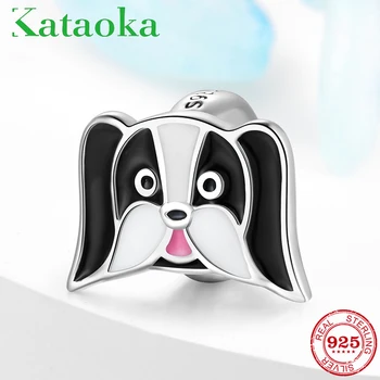 

Charms 925 Sterling Silver Enamel Loyal and Smart Retriever Dog Beads for Jewelry Making Fit Bracelets bangle DIY fine Jewelry