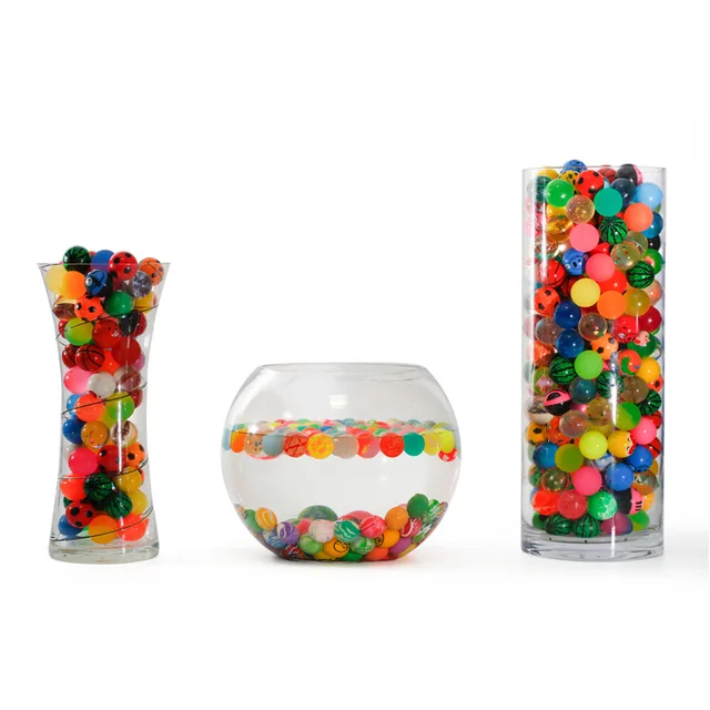 100Pcs Kids Magic Bouncy Jumping Floating Bouncing Balls Rubber For Children Summer Water Pools Toys 3