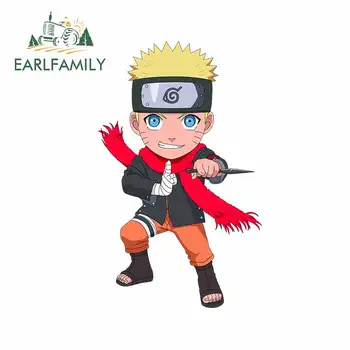 

EARLFAMILY 13cm x 8.1cm For Naruto Car Decal DIY Personality Car Stickers Creative Vinyl Material Waterproof Scratch-Proof Decor