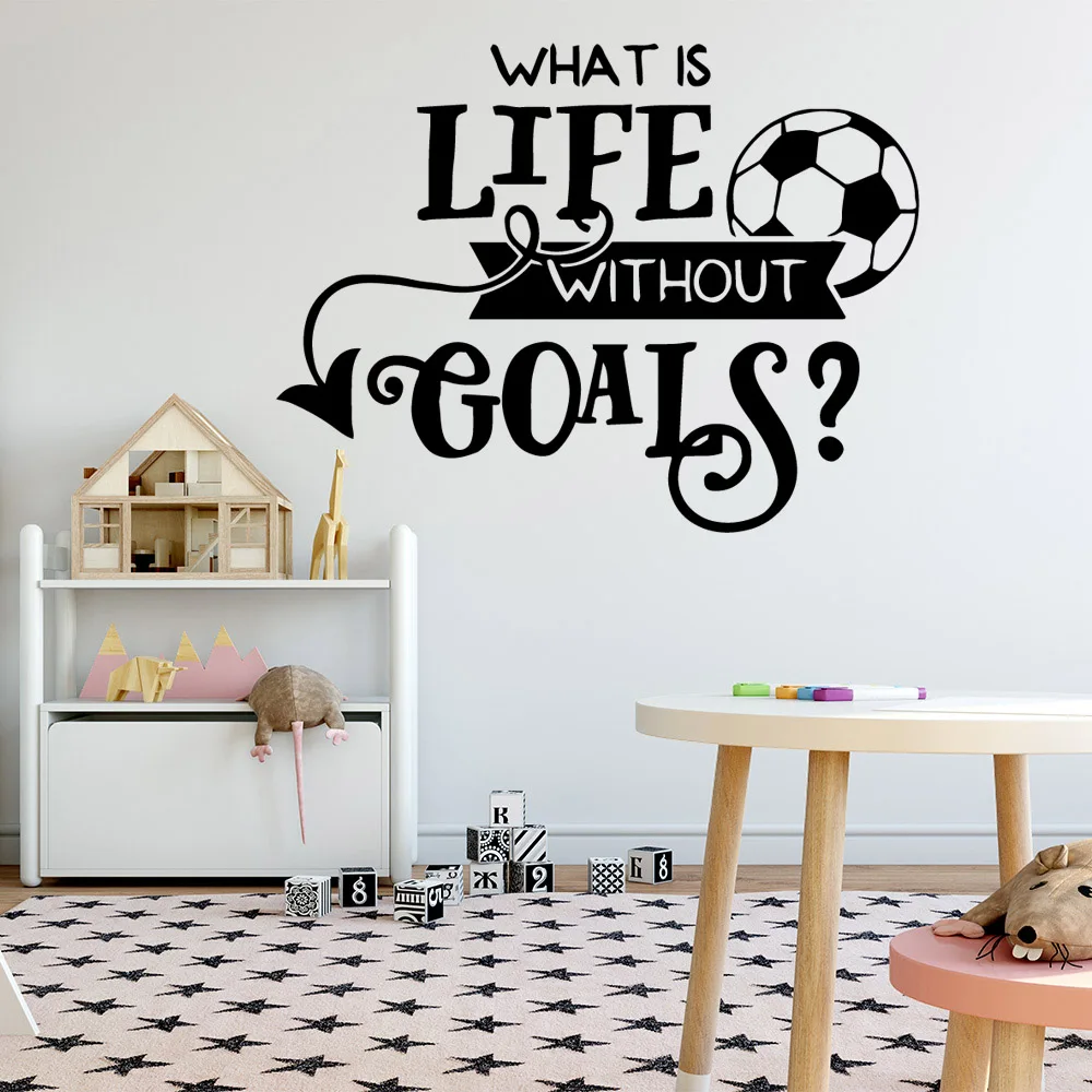 Romantic Football Vinyl Self Adhesive Wallpaper For Baby Kids Rooms Decor Art Decal | Дом и сад
