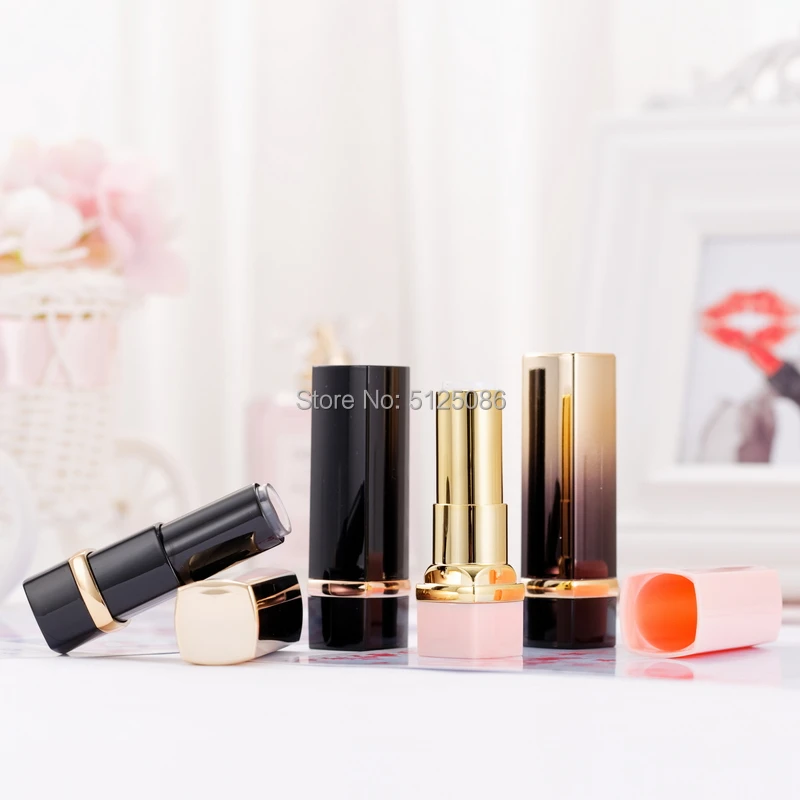 

12.1mm Plastic Empty Cosmetic Lipstick Lip Balm Tube, Square Makeup Lip Gloss Concealer Packing Bottle, Beauty Tools Accessories