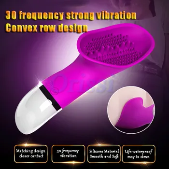 30 Speed Tongue Clitoris Stimulator Vibrator Silicone Oral Vibrator Masturbator for Women Adult Sex Toys G-spot Nipple Sucker 6