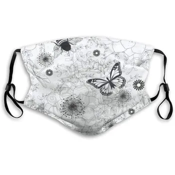 

Flower Print Face Mask For Women Protective PM2.5 Dust Mouth Mask Washable Reusable Mouth Cover Fashion Fabric Masks Mascarilla