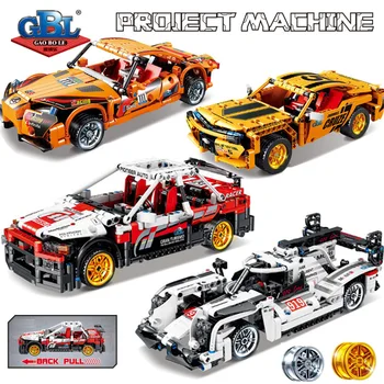

Kids Toys Technic Building Blocks Super Racing Car Bricks DIY Educational Toys For Boys Pull Back Car Model Kit Christmas Gifts