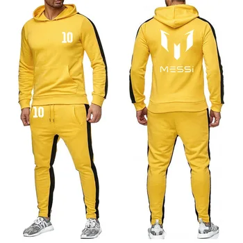 

Hoodies Men for Messi Printed Sportwear Men Hoodies Casual Sweatshirts Harajuku Tracksuit Mens Hoodies Pants Suit 2pcs A