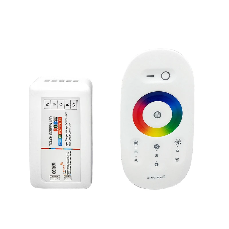 RGB/RGBW светодиодный пульт управления 2,4G беспроводной RF сенсорный пульт дистанционного управления/Wi-Fi приложение управления для 5050 RGBW/RGB светодиодные ленты - Цвет: RGBW