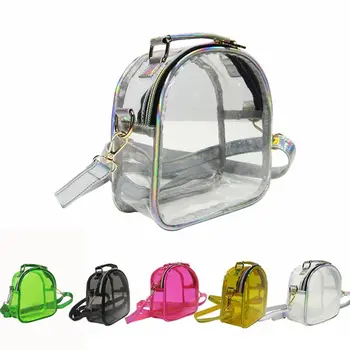 

Women Transparent Shoulder Bag PVC Jelly Small Crossboby Bag Fashion Female Chain Messenger Bags Design bagpack 2020