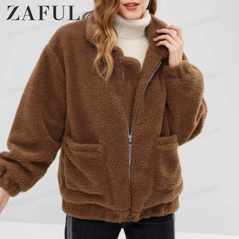 zaful fluffy jacket