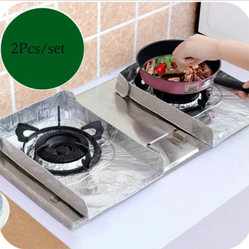 

2Pcs/set Cartoon Stove Protector Cover Aluminum Foil Gas Stove Protector Stove Heat Insulation Pad Kitchen Cooking Tool Sets
