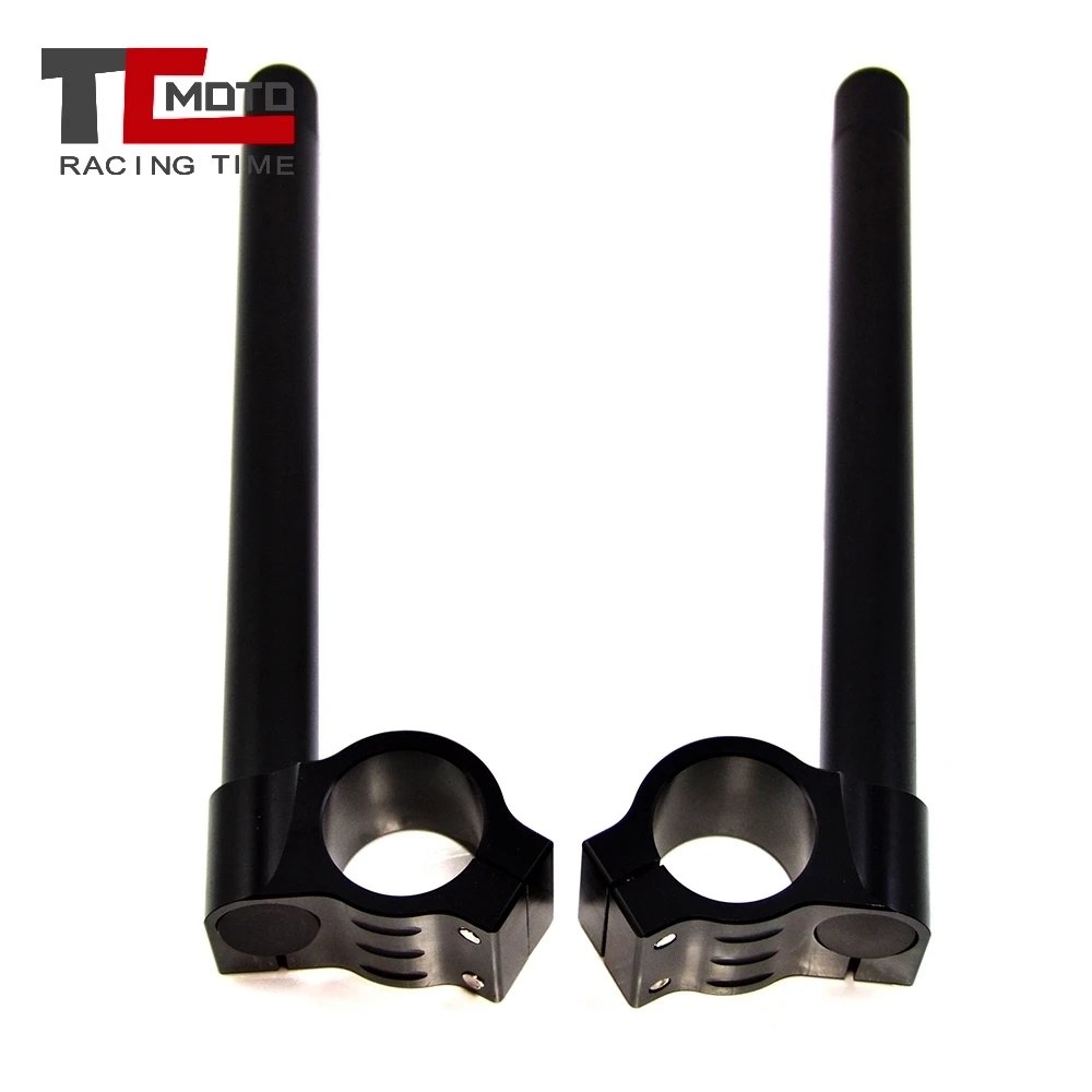 

TCMOTO CNC 35mm Motorcycle Clip on Ons Fork Riser Regular Handlebar for Yamaha XT200 XT250 TZ250 RZ350 TZ350 SR500 XS 400 500