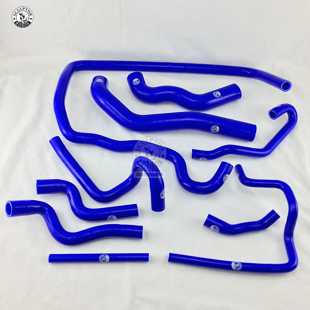 Silicone Radiator Hose KIT For BMW E38 728 1998 (10PCS) red/blue/black