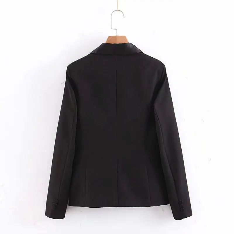 

Spring New Style Europe And America WOMEN'S Dress-Style Solid Color One-Button Loose-Fit Long Sleeve Dual Pocket Suit Jacket W21