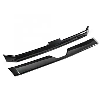 

2pcs Carbon Fiber Style ABS Front Middle Grille Guard Frame Accessories Fit for Toyota HiAce 19 car accessories Car Cover