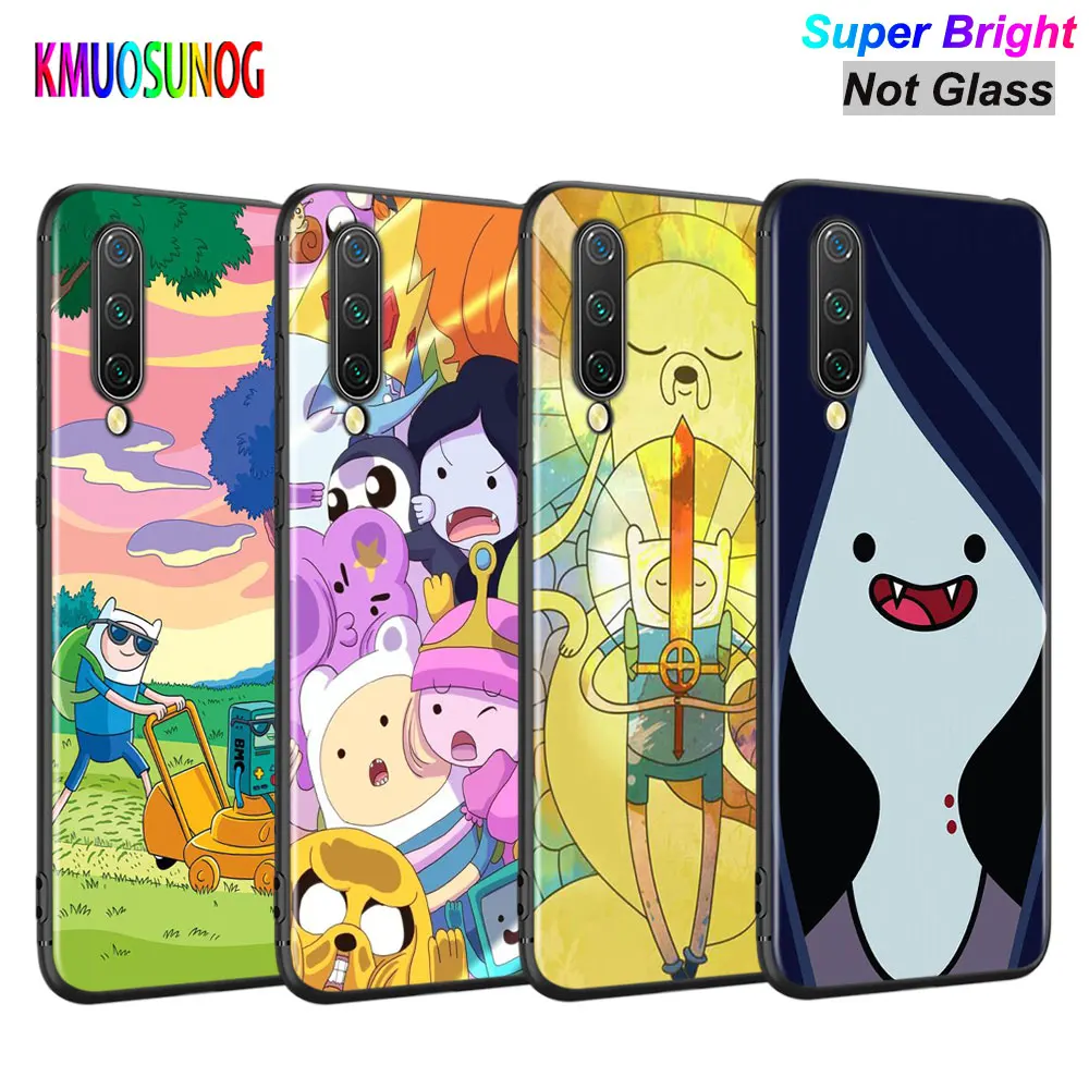 

Black Cover Adventure Time for Xiaomi Mi A3 A2 A1 5X 6X 6 8 Lite 9 9SE CC9 F1 9T 9TPro Play Phone Case
