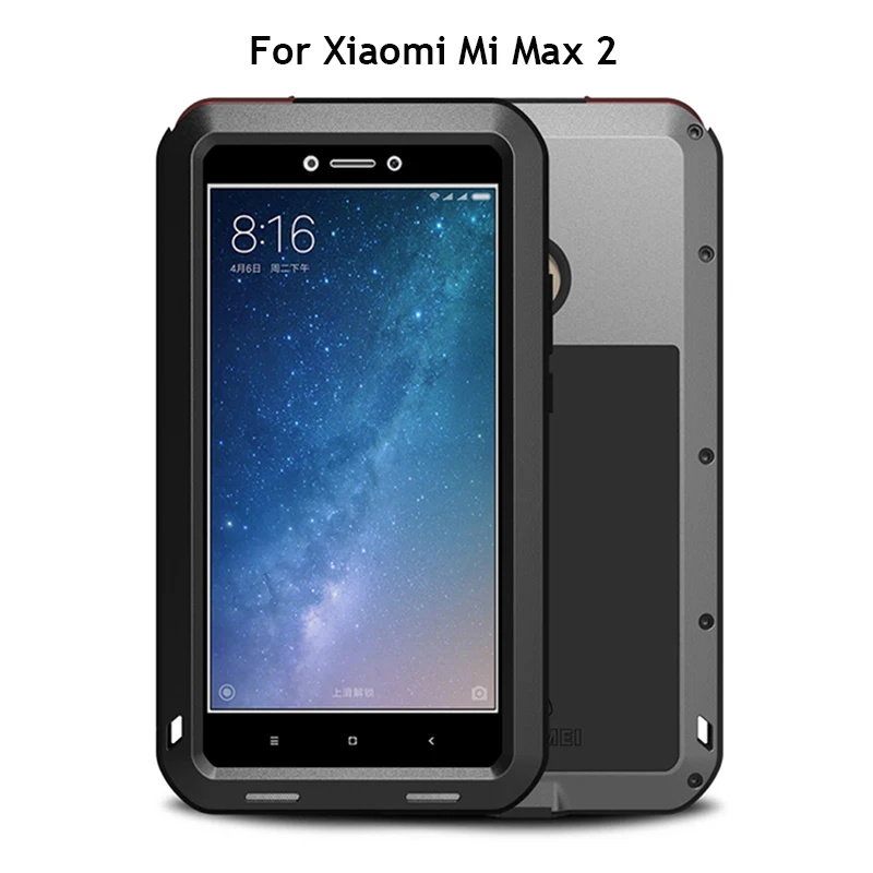 Бренд Love Mei чехол для Xiaomi Mi Max 2 Чехол (6 44 дюйма) полный корпус противоударный