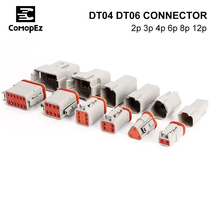Deutsch DT Connector DT06-2S/DT04-2P 2P 3P 4P 6P 8P 12P водонепроницаемый Электрический разъем для