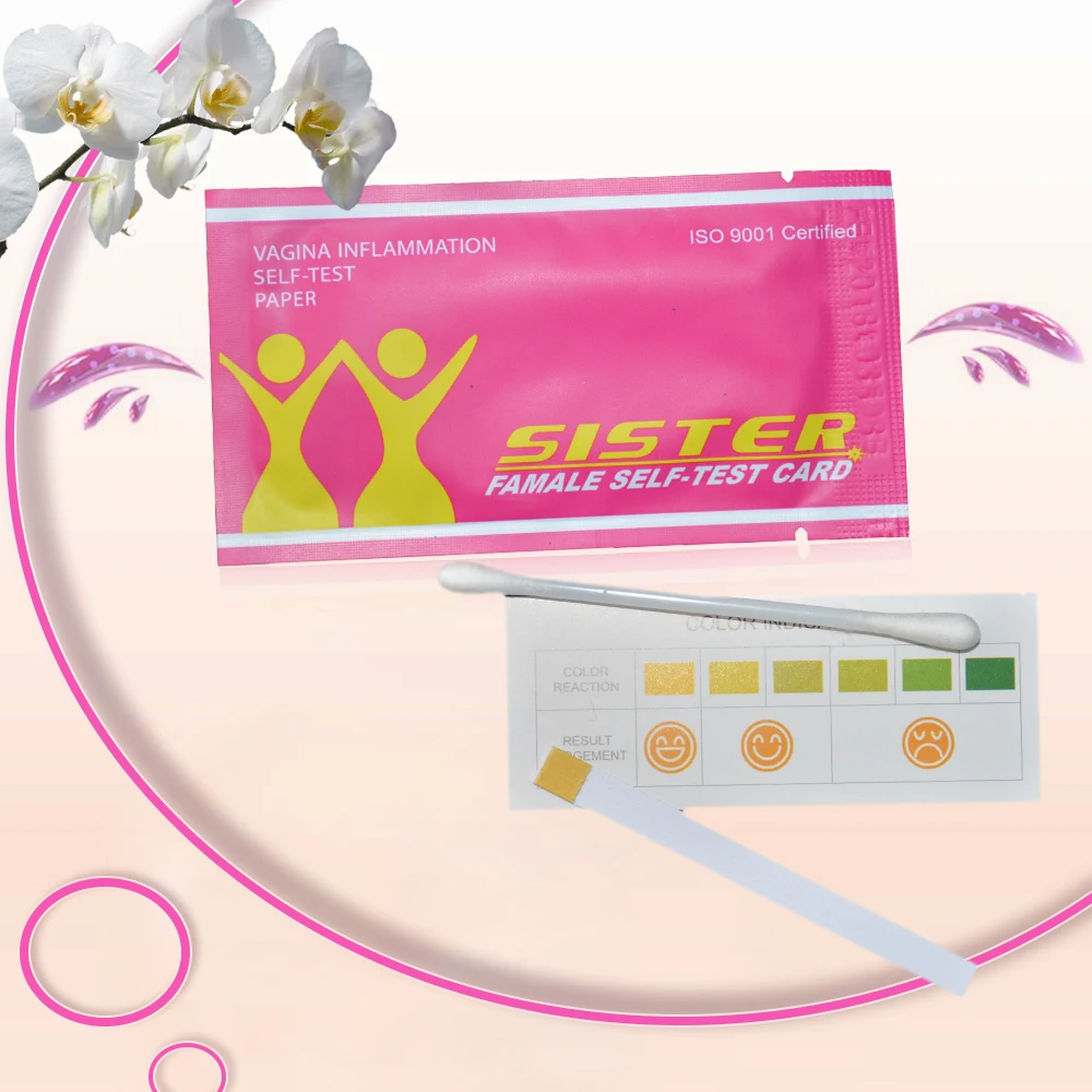 50 Pcs Feminine health care self test card Wholesale gynecological inflammation self test Paper female vaginal PH testing cards