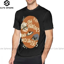 Футболка с надписью «on The Garden Wall»; футболка с изображением картофеля и патоки; забавная Повседневная футболка; футболка с короткими рукавами и принтом