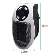 1 шт. мини подключаемый подогреватель с таймером для внутреннего отопления в любом месте Электрический настенный обогреватель регулируемый термостат Защита от перегрева