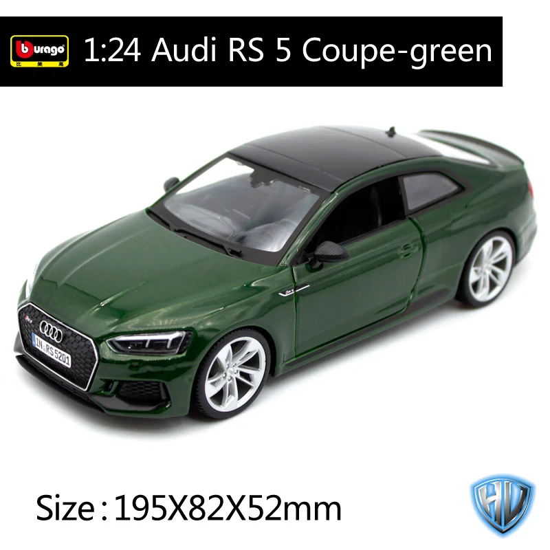 Bburago 1:24 Audi RS 5 купе спортивный автомобиль литая модель автомобиля игрушка в коробке 21090 - Цвет: 21090