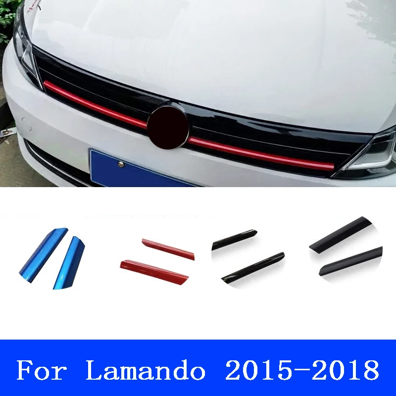 Решетки для переднего бампера Fusion наклейка на рамку Volkswagen VW Lamando 2015 2016 2017 2018