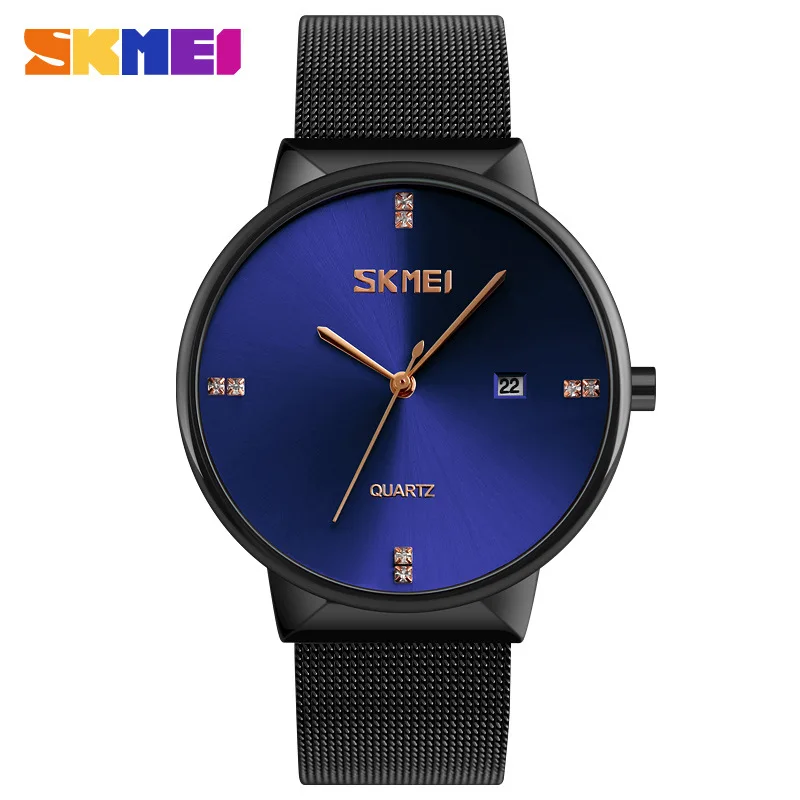 

Skmei 9164 Fashion Simple Calendar Dial Mesh Belt MEN'S Quartz Watch