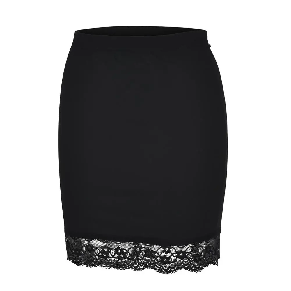 

new design Hot soft Sexy Women Leggings Seamless Safety Skirts Casual breathable Lace Solid Stretchy Black Lace Skirts hot SS3M