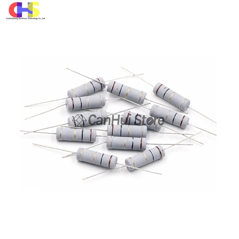 Carbon Film Resistor 20Pcs 2W 0.1R-2M 5% Tolerance 0.1 0.5 1 4.7 10 39 47 470 560 120K 200K 510K 820K ohm Electronics Resistance