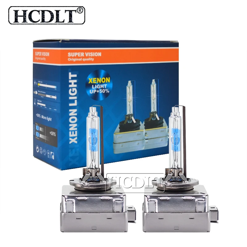 HCDLT 2PCS 12V 35W D1S Xenon Bulb High Quality 55W D3S Car Headlight HID Lights UV Free Super Vision 5500K Auto Fog Lamp (1)