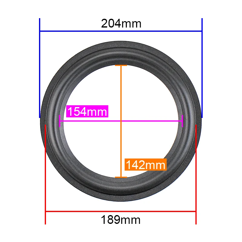 Anel de Suspensão para Alto-falante Dynaudio Série d8 Borda de Espuma Reparação Externa Peças 8.5in 9in in 204 mm Pcs