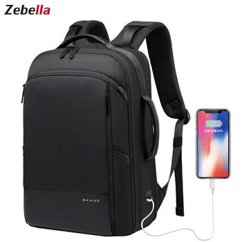 

Zebella 2019 New Anti-theft Fashion Men Backpack Multifunction Waterproof 15.6inch Laptop Bag Man USB Travel Charging Bag