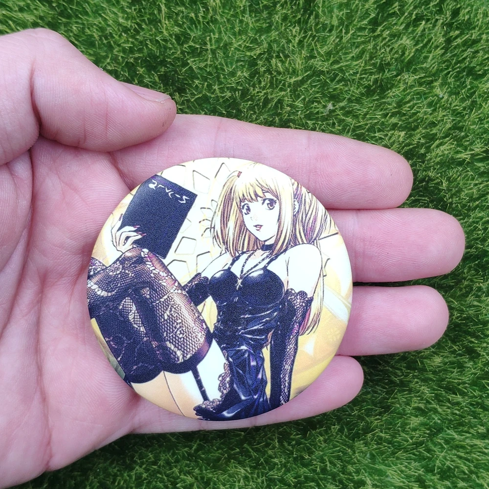 Anime death note cosplay crachá broche l · lawliet assassino yagami luz  pinos emblemas para mochilas presente das crianças