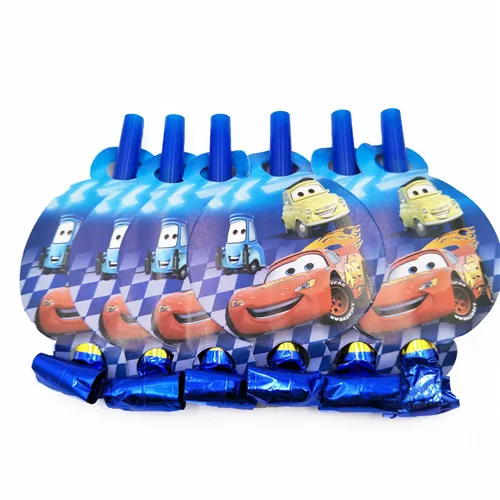 blow 6pcs 6 шт./компл. 7 дюймов DISNEY Молнии МакКуина из мультфильма пластина товары для детской вечеринки детская День рождения украшения для праздника и сувениры - Цвет: blow 6pcs