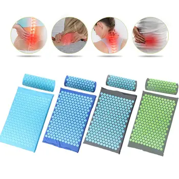 

Acupressure Massager Mat Relaxation Relief Stress Tension Body with Pillow