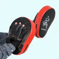 2X боксерская рукавица ММА мишень Фокус Удар Pad тренировочные перчатки каратэ черный и красный новый