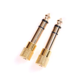 

2Pcs 6.5mm to 3.5mm Male to Female Jack Plus Stereo Headphone Audio Adapter Music MP3 Audio Converter