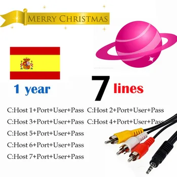 

Europe 1 Year 7 10 lines Card sharing Server Mgcam Oscam Cccamsline for VU Starsat Satellite TV Receiver via usb wift