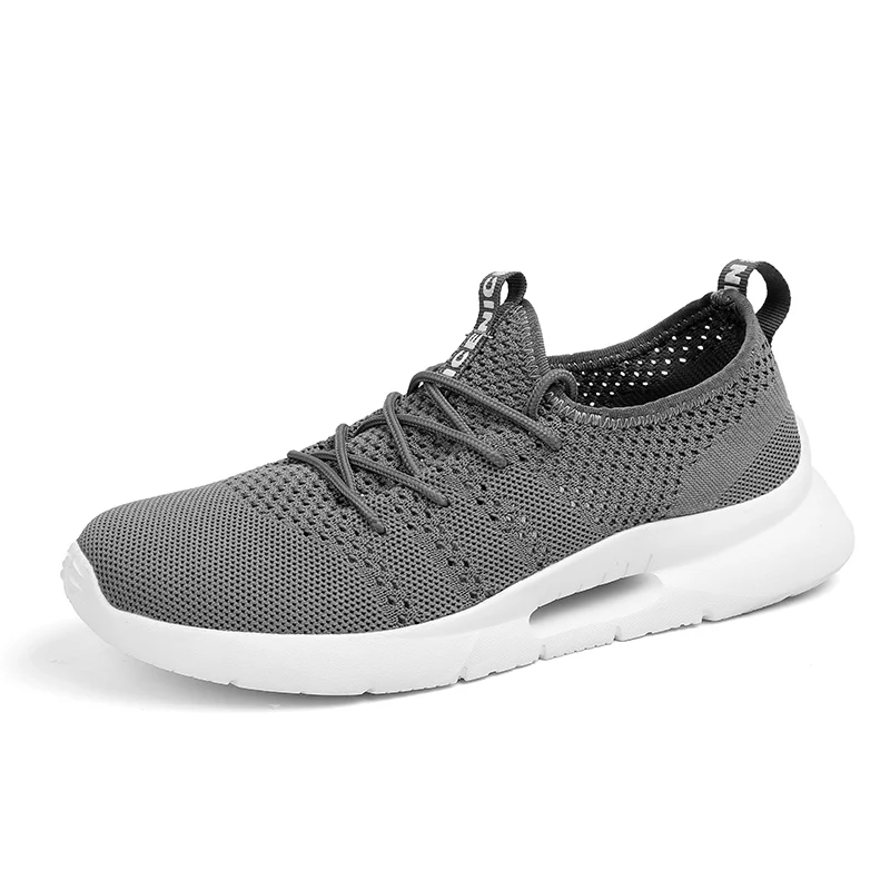 gray shoes Большие размеры 36-47, парные кроссовки, дышащая сетчатая спортивная обувь для мужчин, ультраспортивная женская обувь, для прогулок, занятий спортом, тренажерного зала - Цвет: gray shoes
