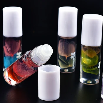 

1Pcs Lipstick Nutritious Lip Oil Clear Roller Ball Lip Gloss Long Lasting Moisturizing Lip Balm Makeup