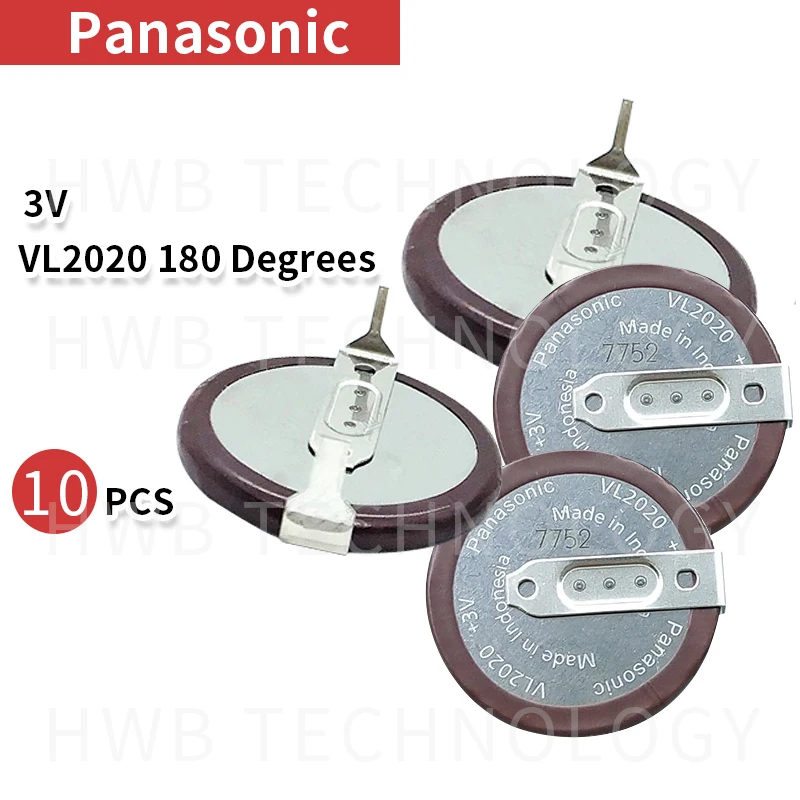 10 шт./лот 100% оригинальный новый для PANASONIC VL2020 автомобильный брелок перезаряжаемая