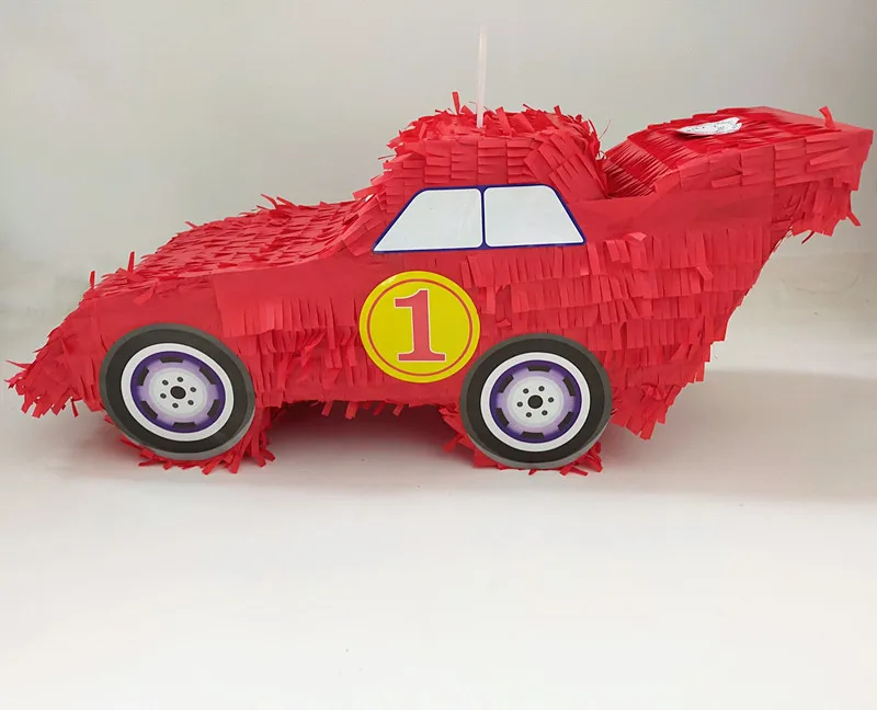 

Red Car Pinata Racing Shape Party Decorations Kids Birthday Christmas Gift Event Game Beating Props Children's Toy