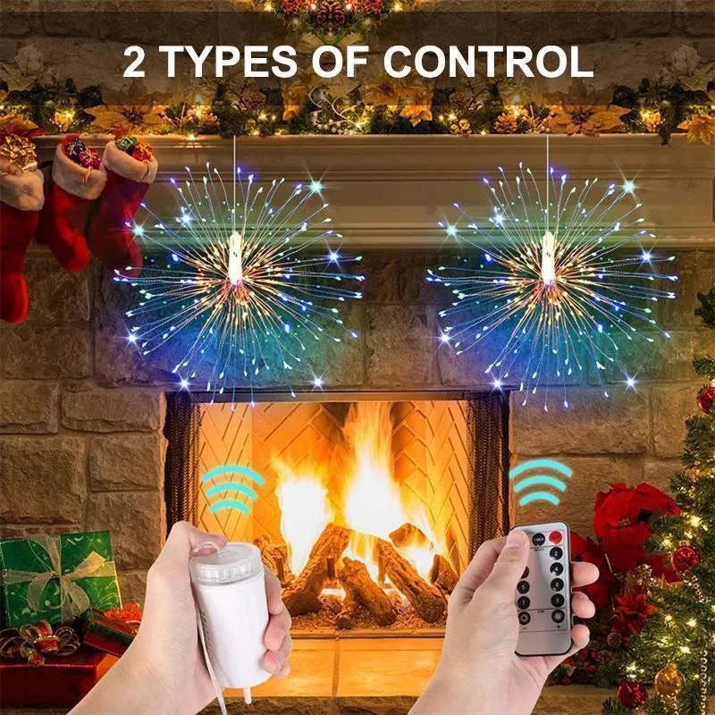 Hot LED Fairy Lights 8 Modes Dimmable StringLights with Remote Control for Party Home Outdoor PLD