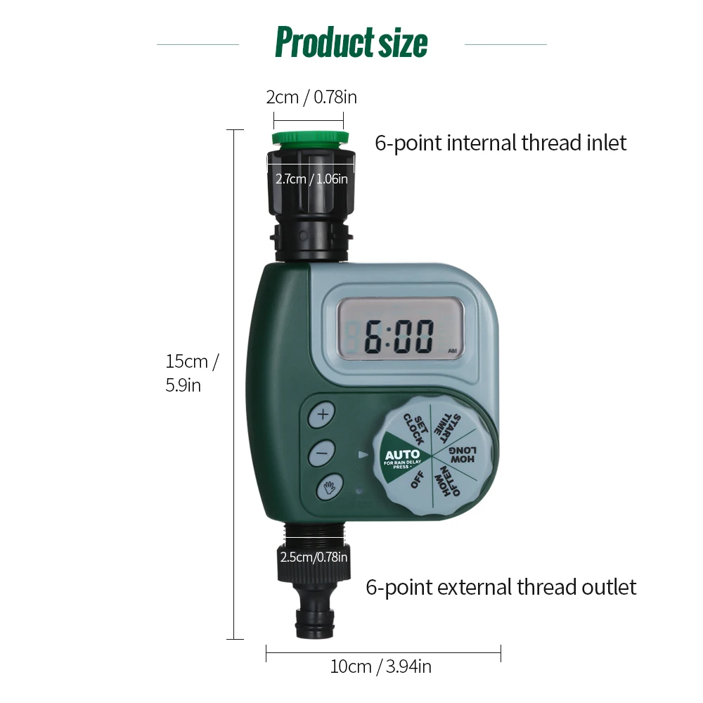 Automatic Water Timer Outdoor Garden Irrigation Controller Programmable Hose Faucet Timer Garden Automatic Watering Device water timer