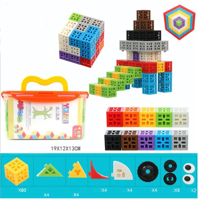 Child Snap Cubes Early Geometry Structure Blocks Building Blocks Math Counting Manipulative Kindergarden Toys Teaching Aids