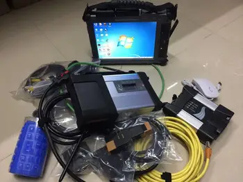 

MB Star C5 SD C5 Compact 5 ICOM for BMW NEXT 2in1 scanner auto diagnosis tool with ix104 used laptop for BMW Ben-z Scanner