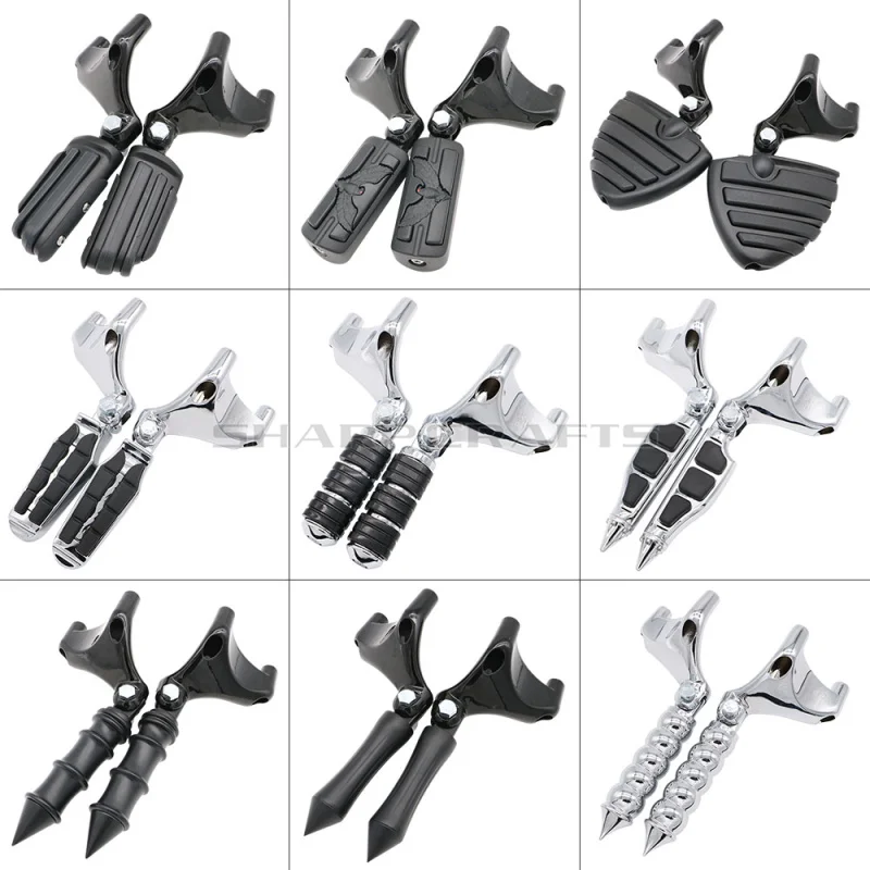 

High quality Motorcycle parts Front Rubber Foot Pegs FootRests for Yamaha V-Star Virago 250 foot borads pedals foot rests