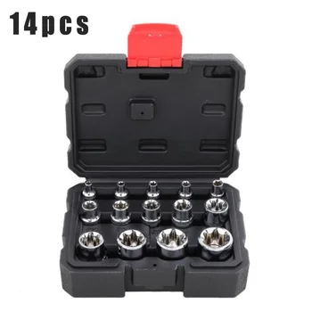 

E4 to E24 Sockets Bits External Female Chrome Vanadium Steel Wrench Tool