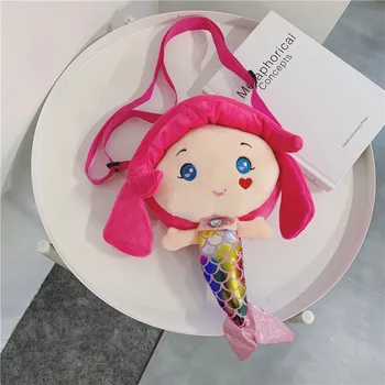

Cartoon Kid Mini Handbag Cute Baby Plush Crossbody Bag for Kindergarten Girl Princess School Shoulder Bags Gift